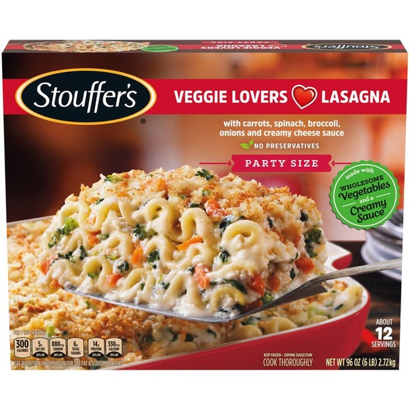Stouffer's Vegetable Lasagna, Party Size Freshly (6 lb) from Smart