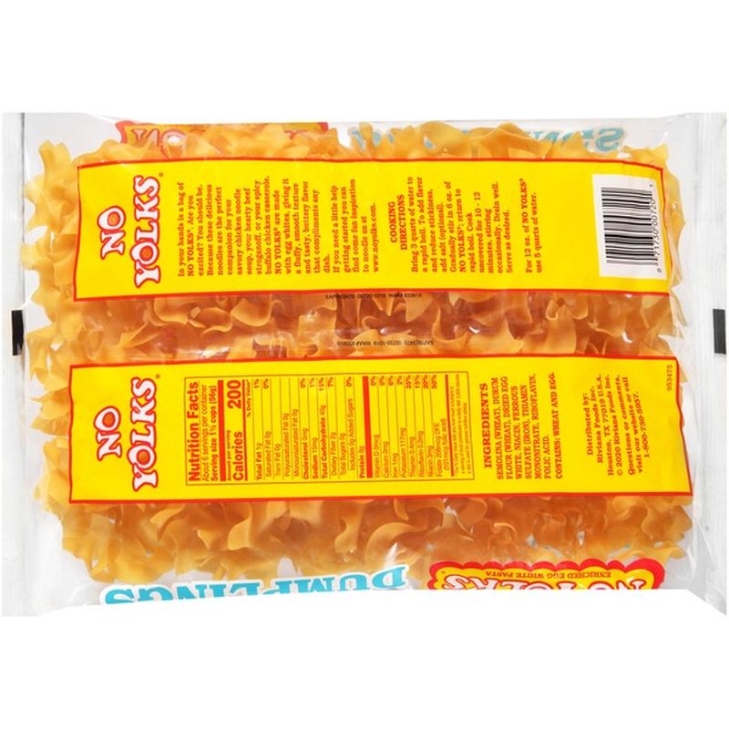 No Yolks Dumplings Enriched Egg White Pasta (12 oz) from Publix Instacart