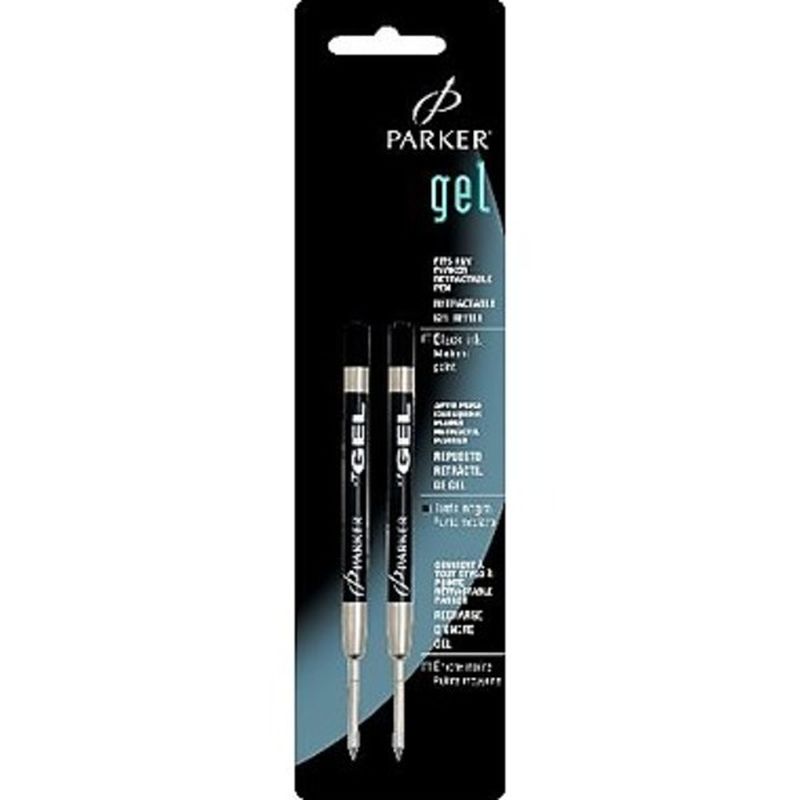 Parker Black Quink Gel Medium Ballpoint Refill (2 ct) Instacart