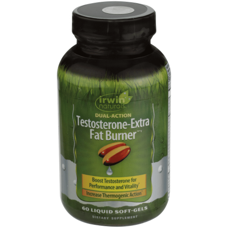Irwin Naturals TestosteroneExtra, Fat Burner, Dual Action, SoftGels (60 each) Instacart