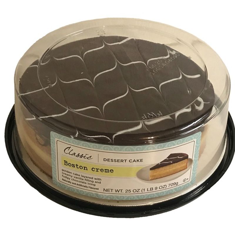 Classic Boston Creme Dessert Cake