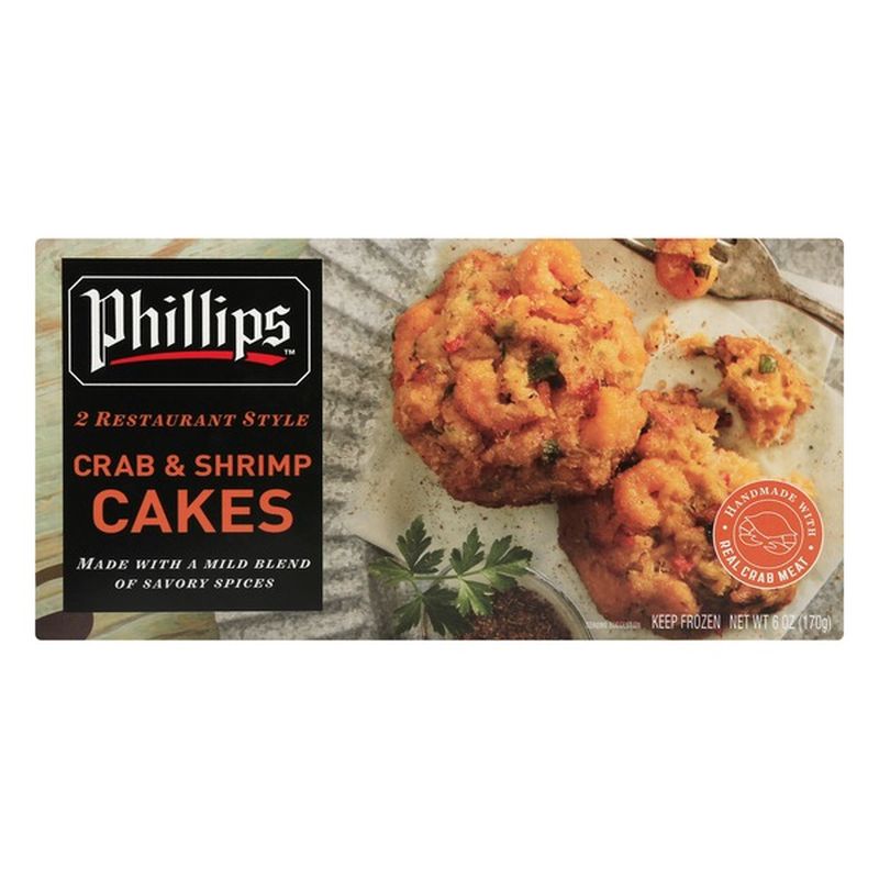 Philips Crab & Shrimp Cakes, Restaurant Style (6 oz) from Harris Teeter Instacart