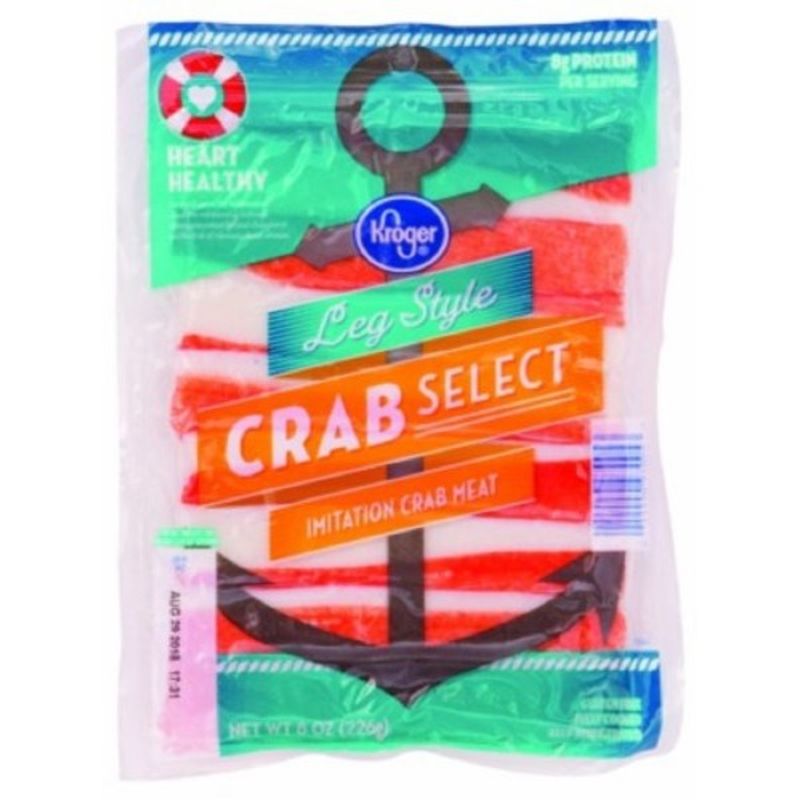 Kroger Crab Meat, Imitation, Leg Style (8 oz) from City Market Instacart