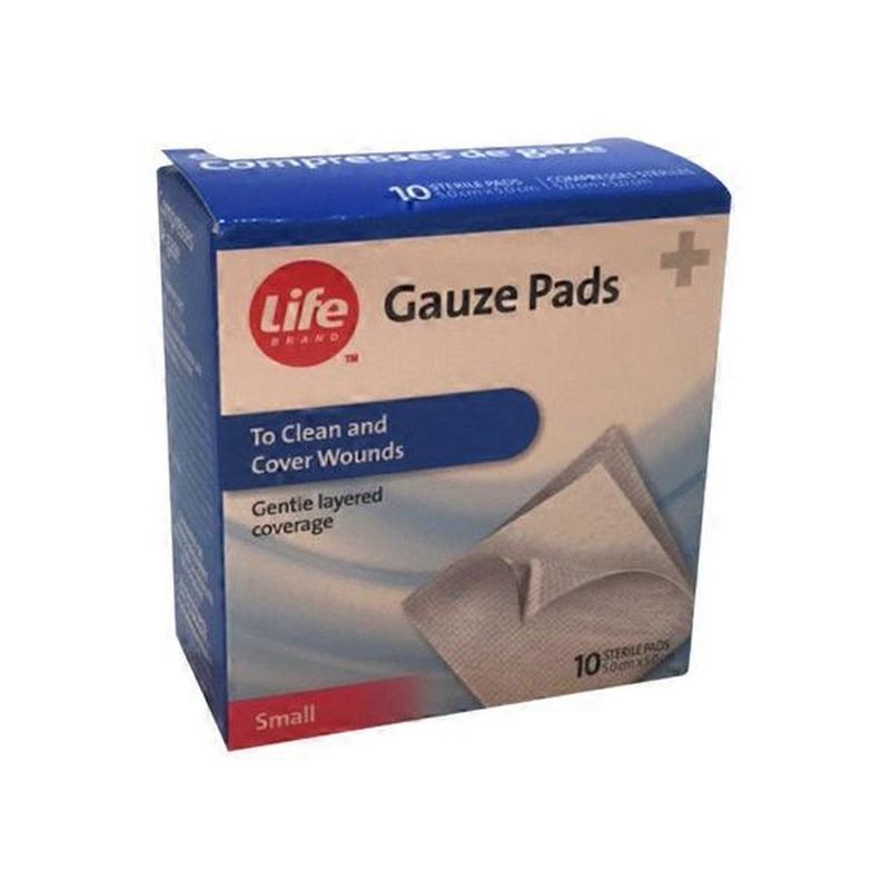 Life Brand Small Sterile Gauze Pads (10 ct) Instacart
