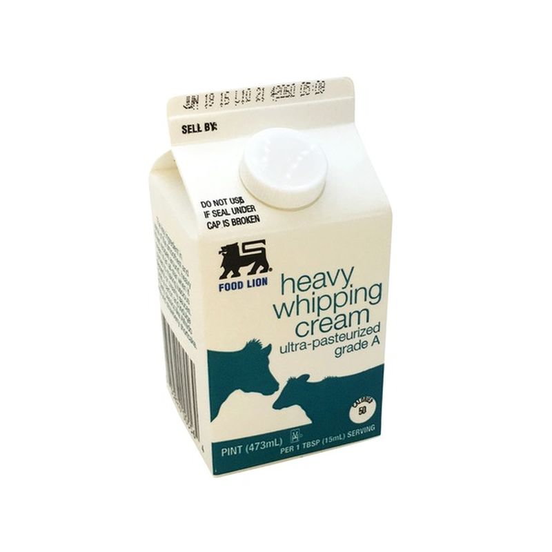 Food Lion Whipping Cream, Heavy, Carton (1 pt) from Food Lion Instacart