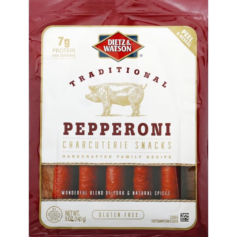 Dietz Watson Charcuterie Snacks Pepperoni Traditional 5 Oz Instacart