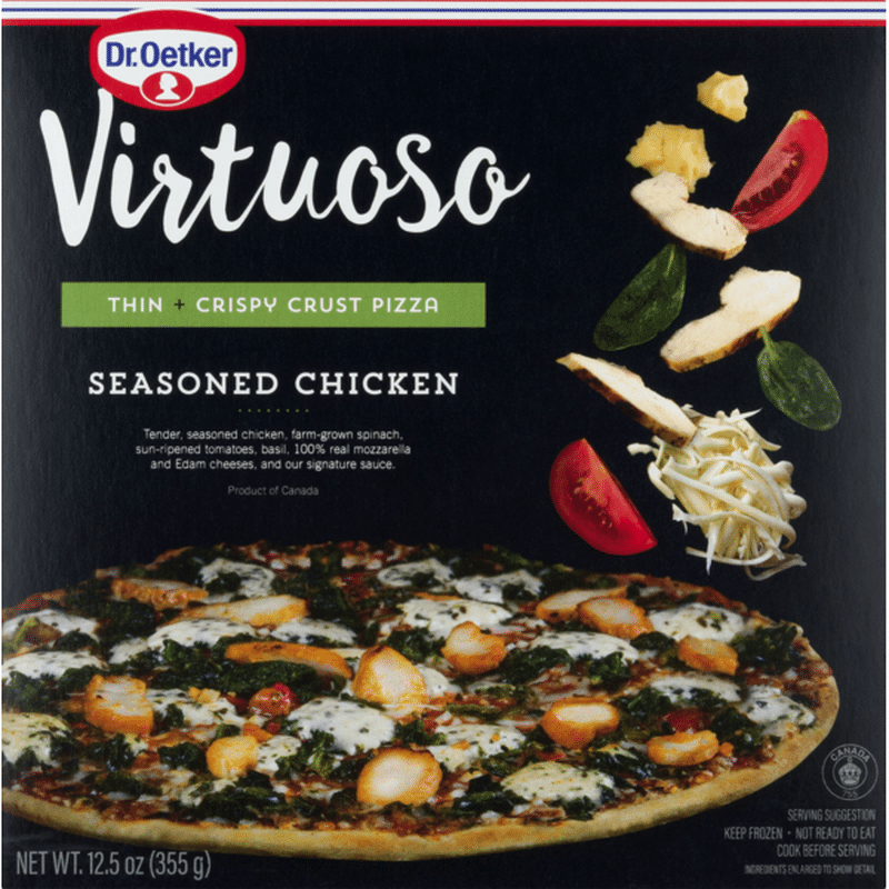 Dr Oetker Pizza Thin Crust Pizza Pollo With Seasoned Chicken 12 5 Oz Delivery Or Pickup Near Me Instacart