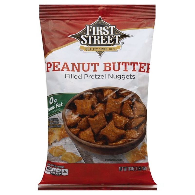 First Street Peanut Butter FILLED PRETZEL NUGGETS (1 lb) Instacart