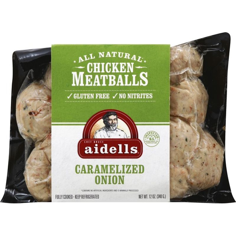 Aidells Chicken Meatballs Caramelized Onion (12 oz) Instacart