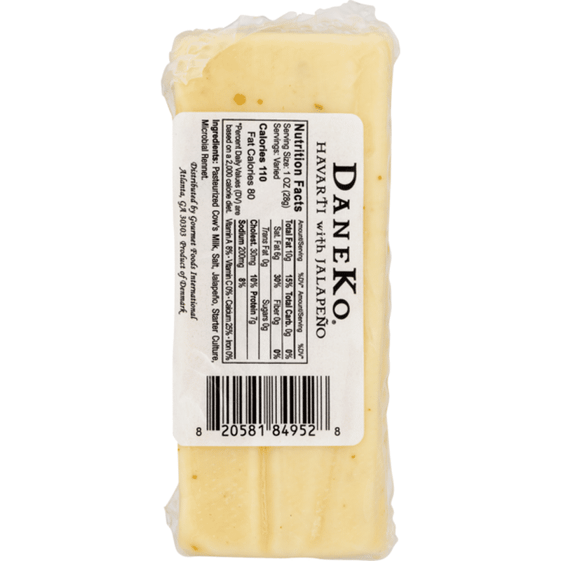 Jalapeno Havarti Cheese Nutrition Facts Besto Blog
