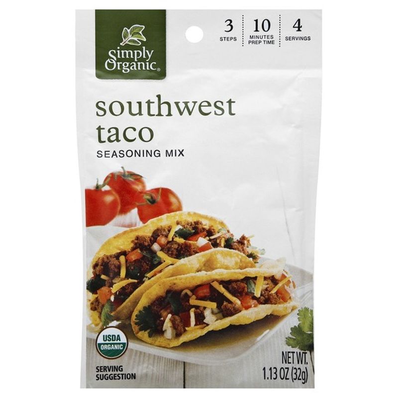 Simply Organic Simply Org Southwest Taco Mix 1 13 Oz Instacart