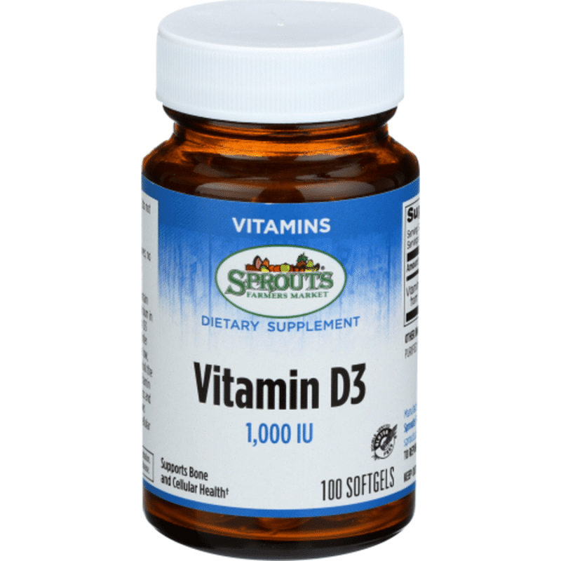 Sprouts 1000 IU Vitamin D3 (each) Instacart