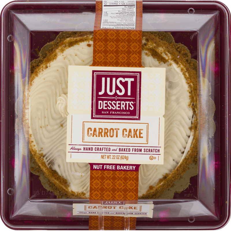 Just Desserts Cake Carrot, Sleeve (22 oz) Instacart