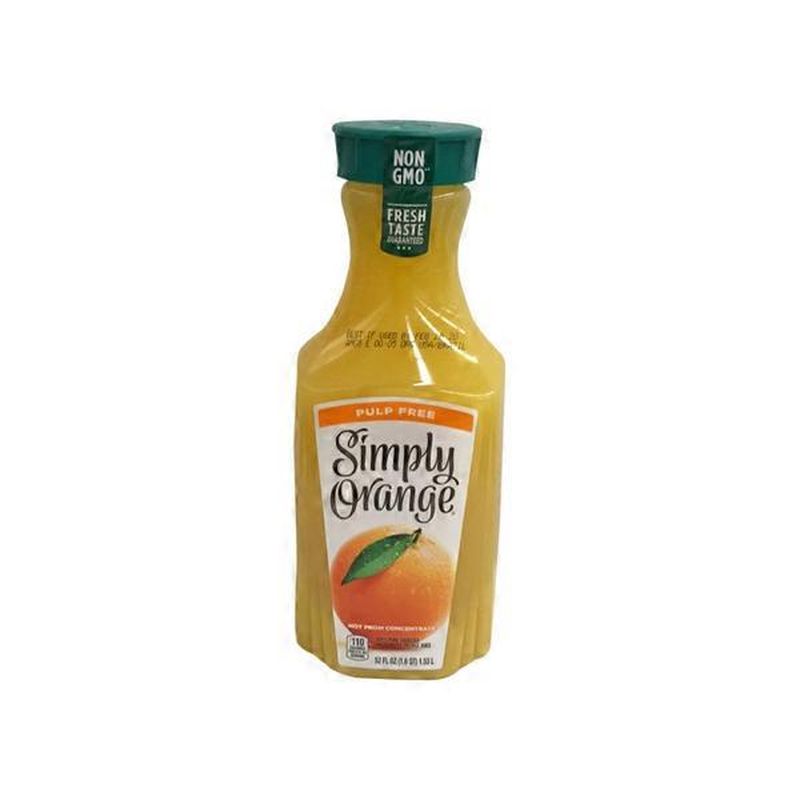 Simply Pulp Free Orange Juice (52 Fl Oz) - Instacart