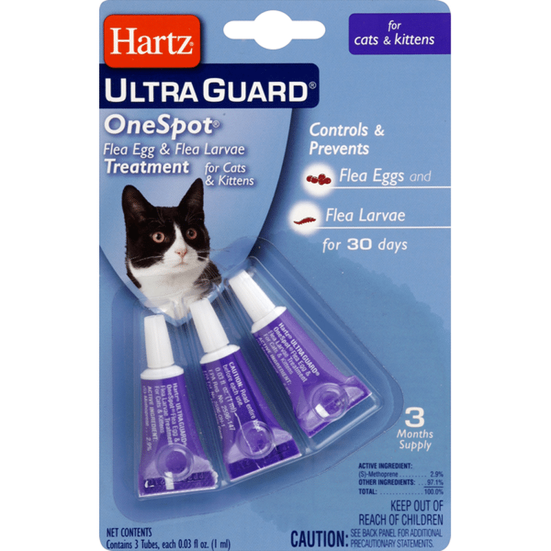 hartz ultraguard one spot for cats and kittens instructions