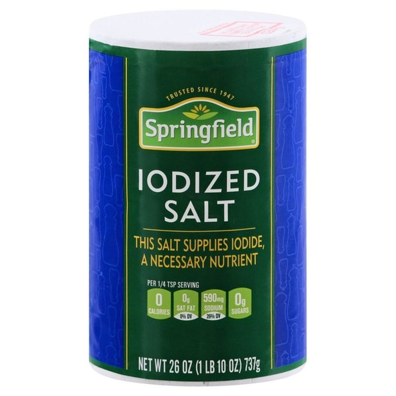 Springfield Iodized Salt (26 oz) Instacart
