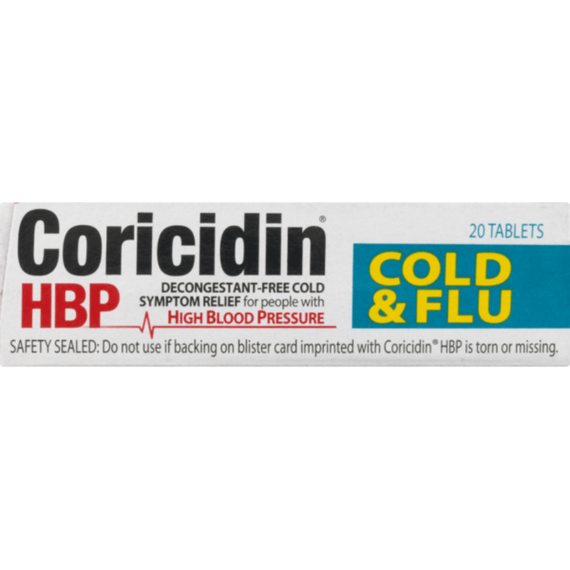 Coricidin HBP Cold & Flu Tablets (20 ct) from Food Lion - Instacart