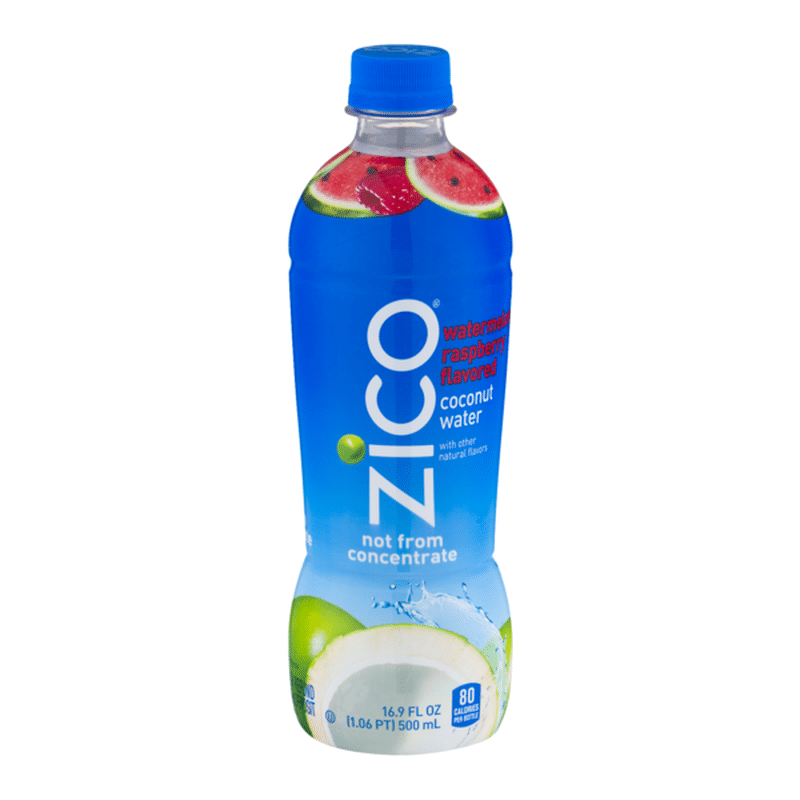 Zico Watermelon Raspberry Coconut Water Drink (16.9 oz ...