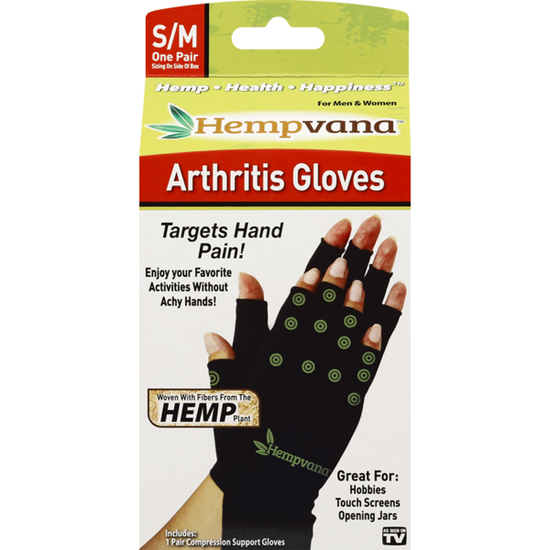 Hempvana Arthritis Gloves, S/M (1 each) Instacart