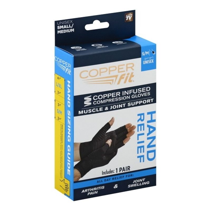 Copper Fit Hand Relief Compression Gloves (1 each) Delivery or Pickup Near Me Instacart