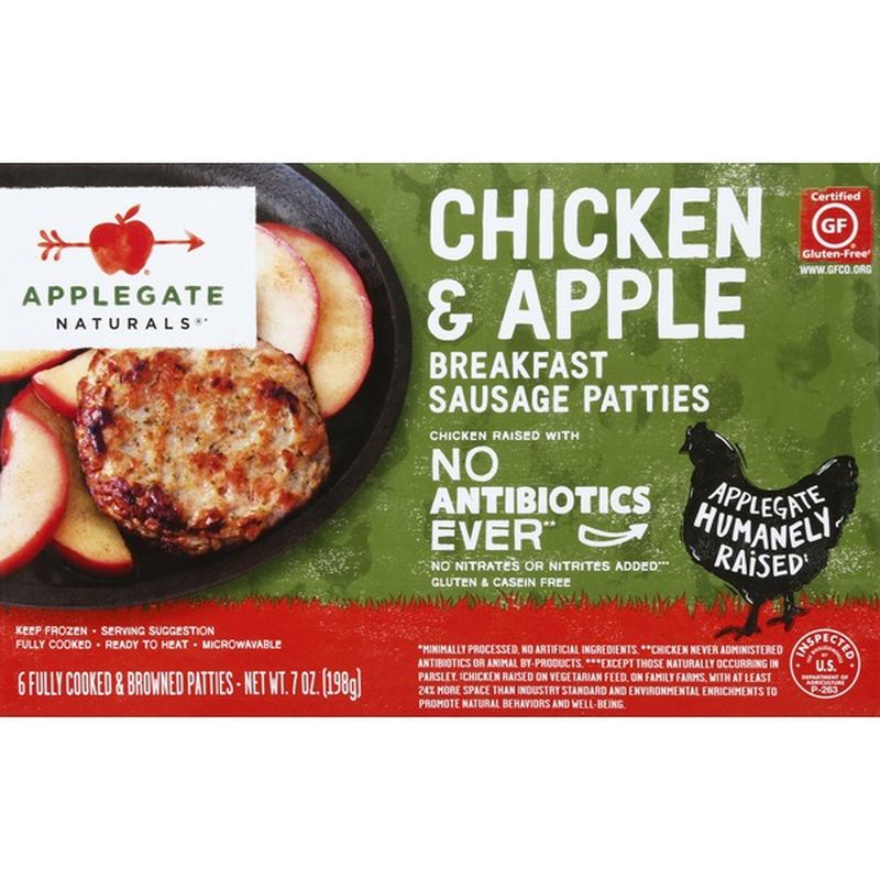 Applegate Natural Chicken & Apple Breakfast Sausage Patty (7 oz) from