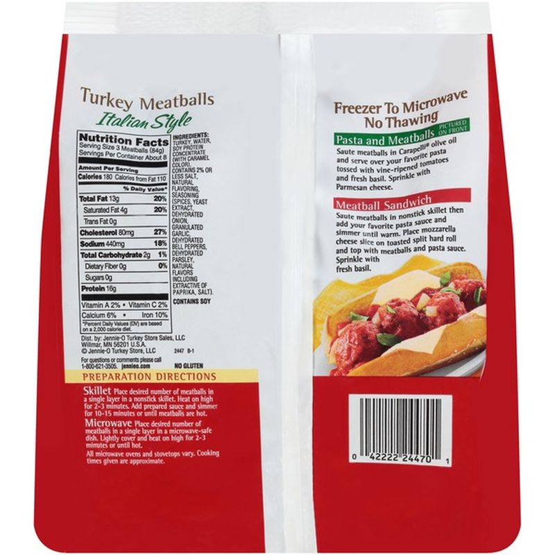 JennieO Italian Style Turkey Meatballs (1.5 lb) Instacart