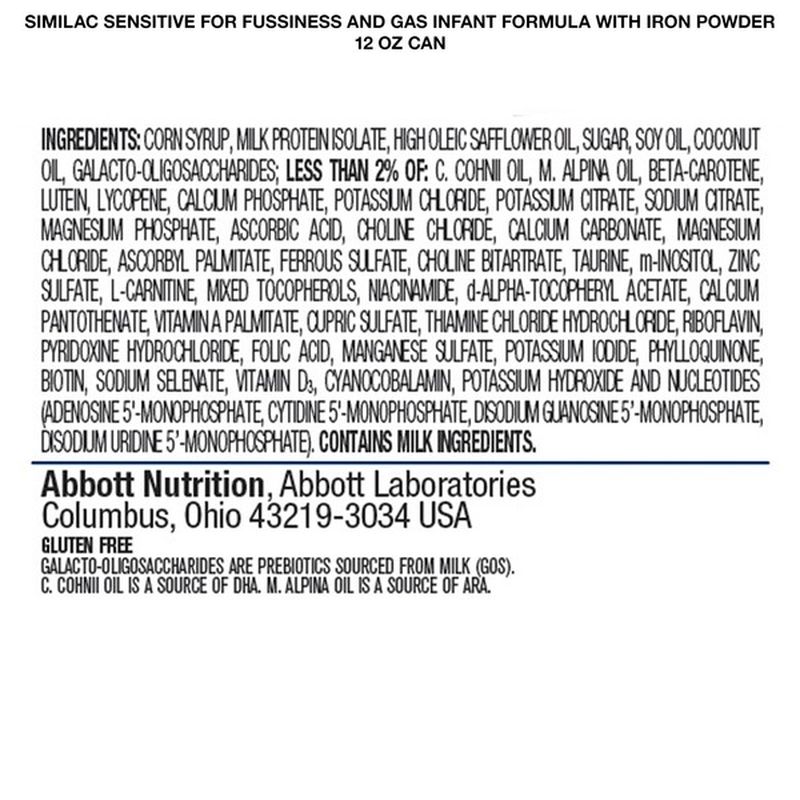 similac sensitive 12oz walmart