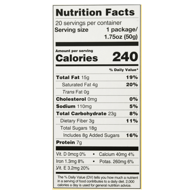 kar's all energy trail mix nutrition