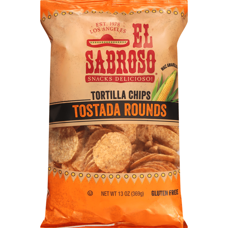 El Sabroso Tortilla Chips, Tostada Rounds (13 oz) Instacart
