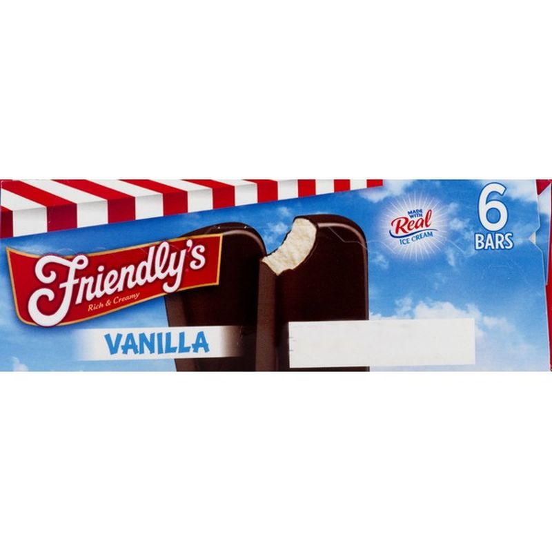 Friendly's Ice Cream Bar, Vanilla (6 each) Instacart