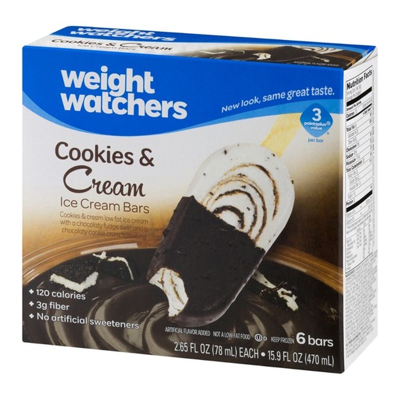 weight watchers Ice Cream Bars, Cookies & Cream (2.65 fl oz) Instacart