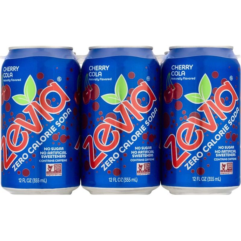 Zevia Soda, Zero Calorie, Cherry Cola (12 fl oz) from Kroger Instacart