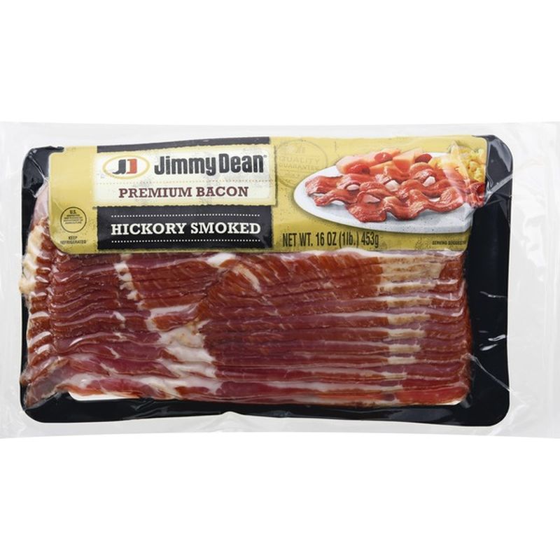 Jimmy Dean Bacon, Premium, Hickory Smoked (16 oz) - Instacart