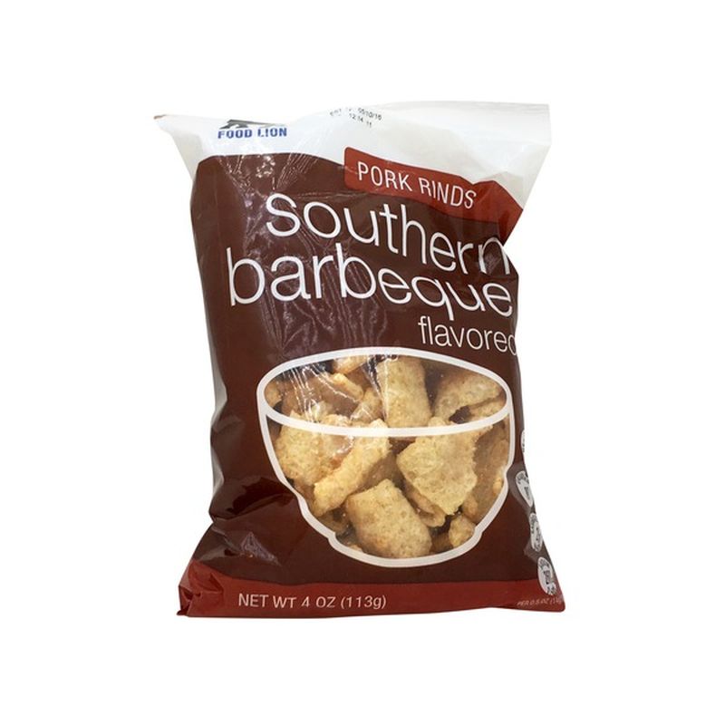 Food Lion Pork Rinds, Southern Barbeque, Bag (4 oz) from Food Lion