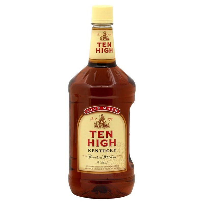 Ten High Bourbon Whiskey, Sour Mash (1.75 L) - Instacart