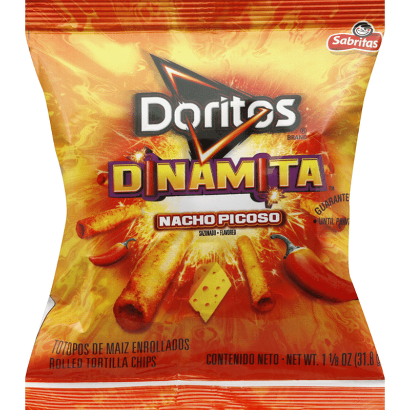 Doritos Dinamita Nacho Picoso Rolled Tortilla Chips (31.8 G) - Instacart