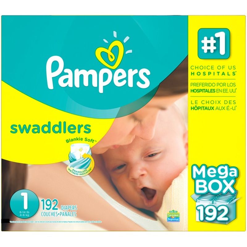 bjs pampers swaddlers size 4