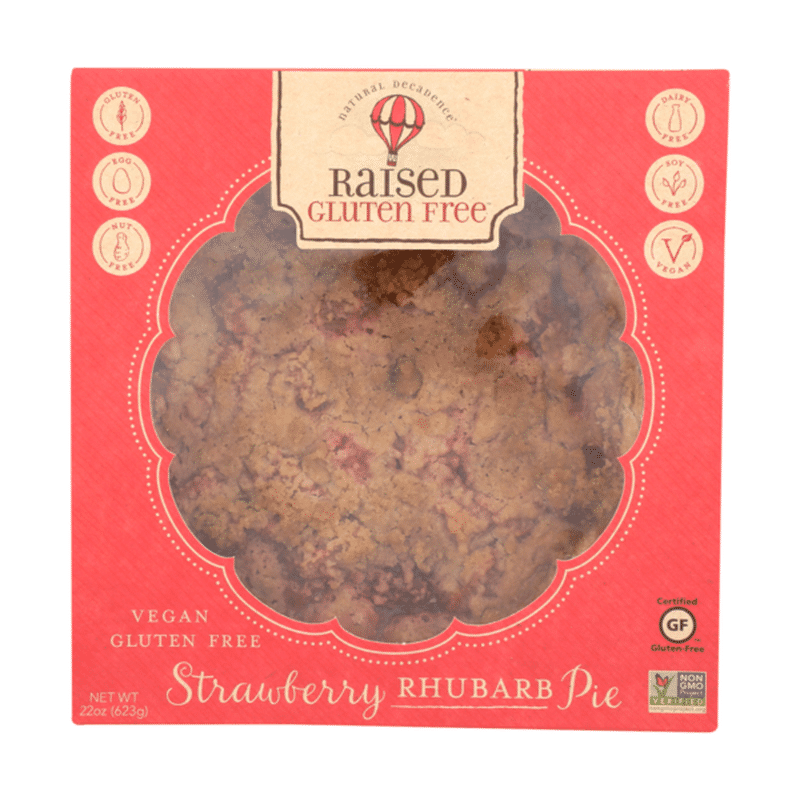 Raised Gluten Free Strawberry Rhubarb Pie