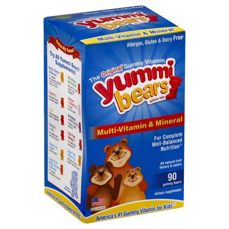 Yummi Bears Multi-Vitamin & Mineral, Gummy Bears (90 each) from Safeway ...