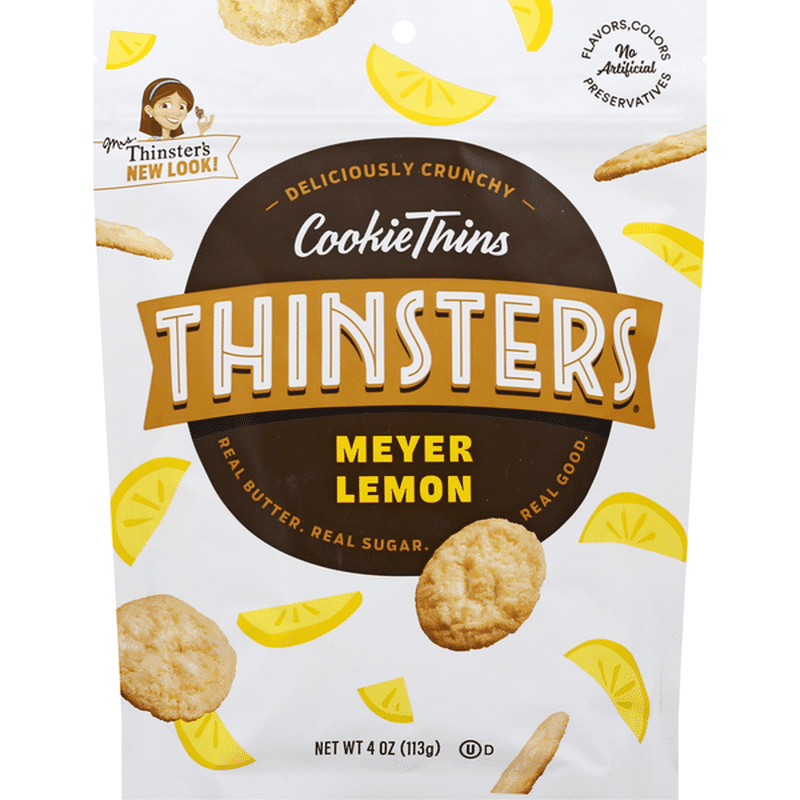 Thinsters Cookie Thins, Meyer Lemon (4 oz) - Instacart