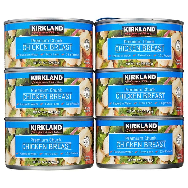 Kirkland Signature Canned Chicken Breast, 6 x 12.5 oz (12.25 oz) from