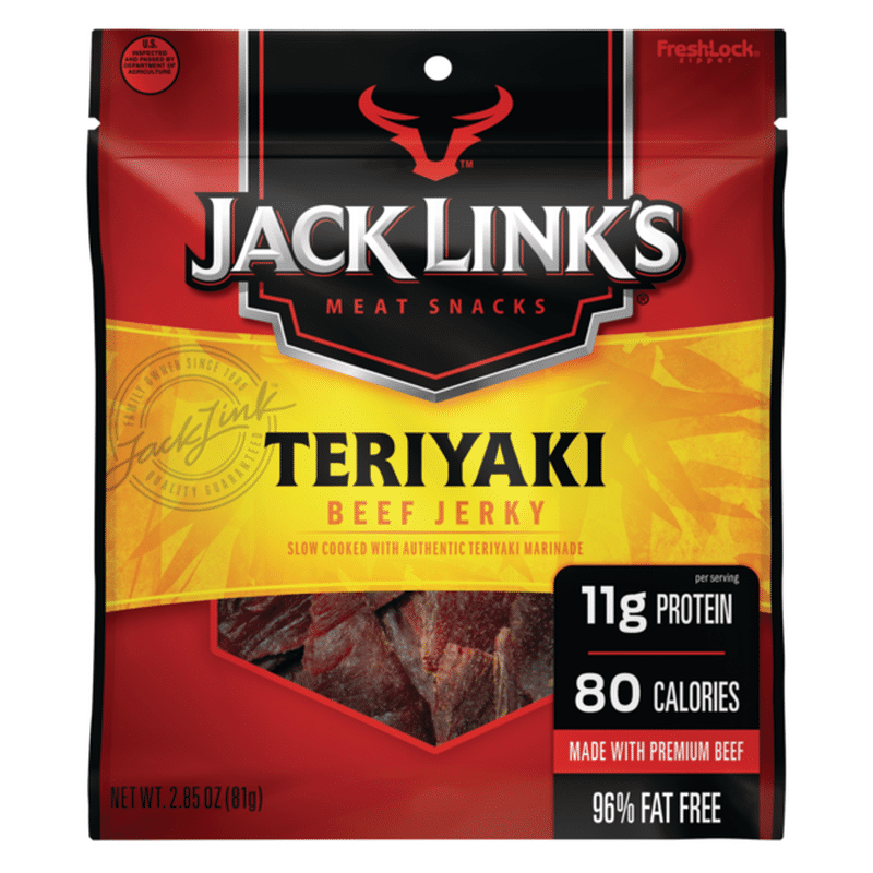 Jack Link S Beef Jerky Teriyaki 2 85 Oz Instacart