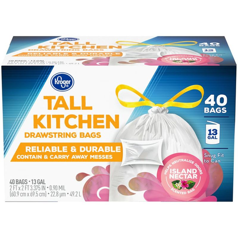 Kroger Tall Kitchen Bags With Drawstring