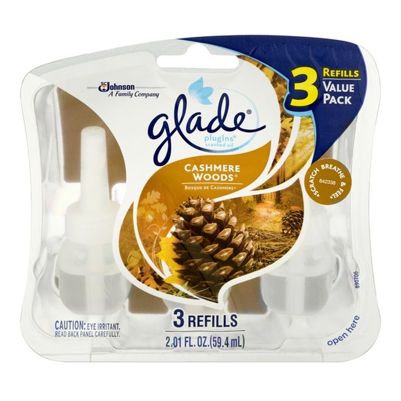 Glade PlugIns Scented Oil Refills Cashmere Woods (2.01 fl oz) from