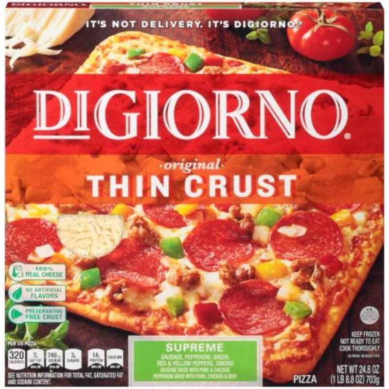 Digiorno Original Thin Crust Supreme Frozen Pizza 2482 Oz Instacart