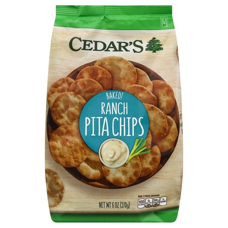 Cedar's Mediterranean Foods Pita Chips, Ranch (6 oz) Instacart