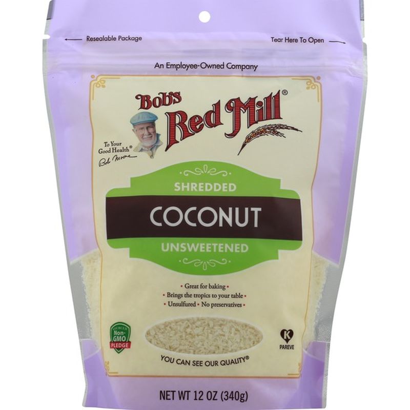 Bobs Red Mill Coconut, Unsweetened, Shredded (12 oz) from Falletti