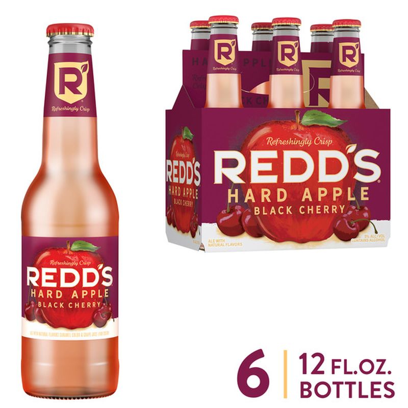 Redd's Hard Apple Black Cherry Beer (12 fl oz) - Instacart