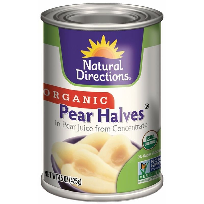 Natural Directions Organic Pear Halves in Pear Juice