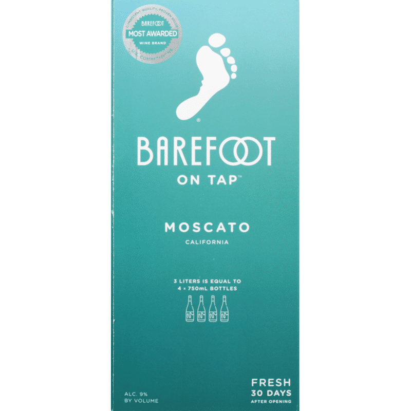 Barefoot Cellars On Tap Moscato White Wine Box Wine (3 L) Instacart